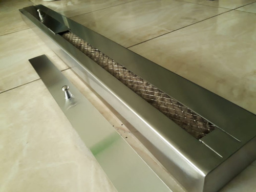 Quemador Bioetanol De Acero Inoxidable 100 Cm