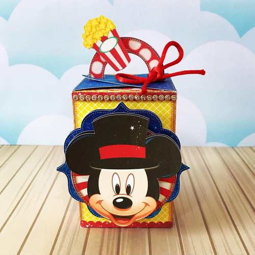 Kit Festa Lembrancinha Caixinhas Circo Mickey 60 Unidades