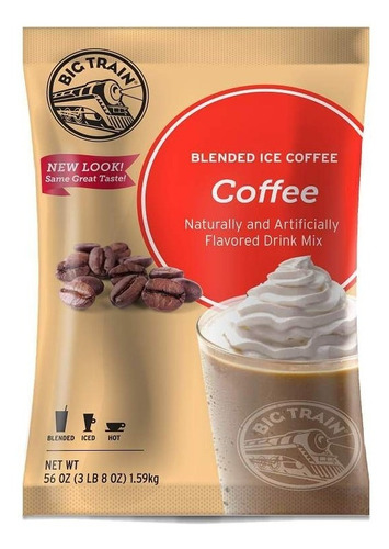 Imagen 1 de 3 de Big Train Coffee Coffee Bolsa Con 1.589 G -base Para Frappe-