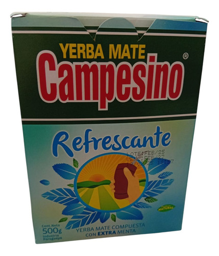 Yerba Mate Campesino Paraguayo Caja X12unidades Surtido 500g