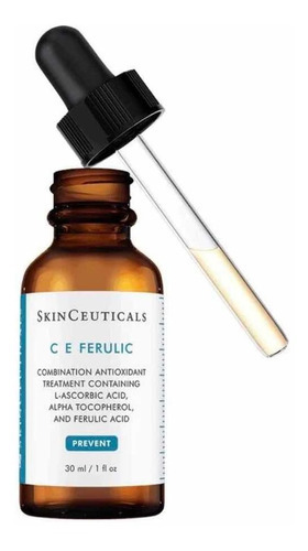 Skinceuticals Prevent Ce Ferulic Sérum antioxidante para piel normal, seca y sensible, con vitamina C, E y ácido ferúlico, brinda firmeza y luminosidad, 30ml