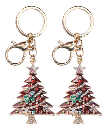 Moderno Llavero Colgante Con Forma De Árbol De Navidad, 2 Un