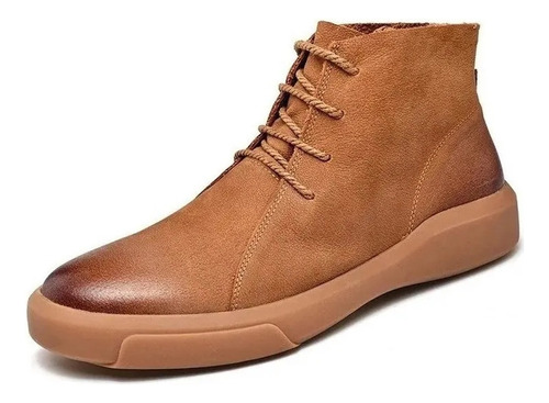 Zapatos De Cuero Para Hombre Botas De Senderismo Casuales De