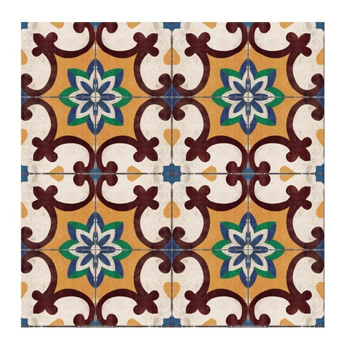 Vinilo Azulejo Mosaico Adhesivo 15x15 Cocina X 12u Laminado Color 38. Toledo