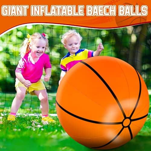 Meooeck 2 Pelotas Inflables De 27 Pulgadas, Pelotas Inflable