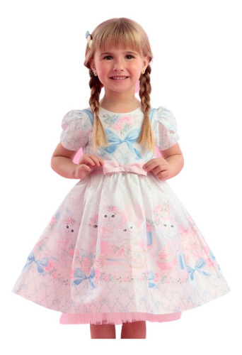 Vestido De Festa Infantil Cute Garden Petit Cherie 22114 B.e