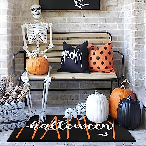 Tapete Antideslizante De Halloween Para Entrada 76 X 43 Cm