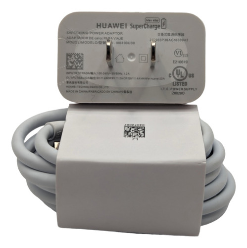 Super Cargador Huawei 40w Original Supercharge Nuevo Outlet