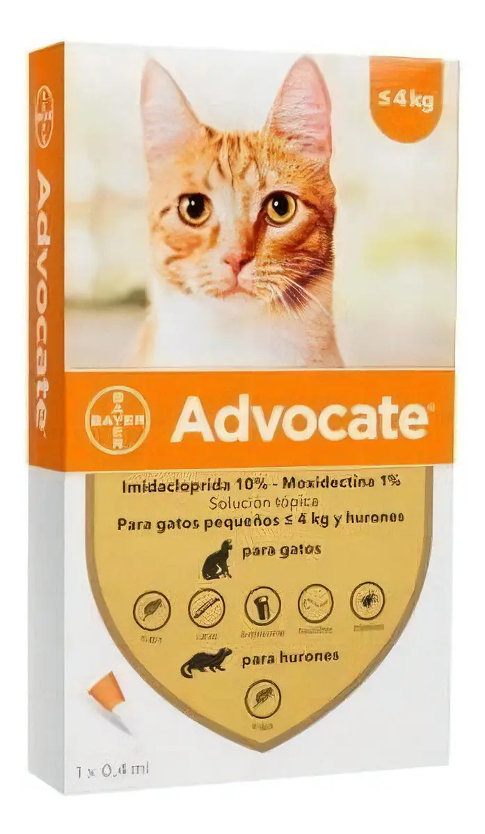 Antipulgas Advocate Gatos Hasta 4 Kg X1
