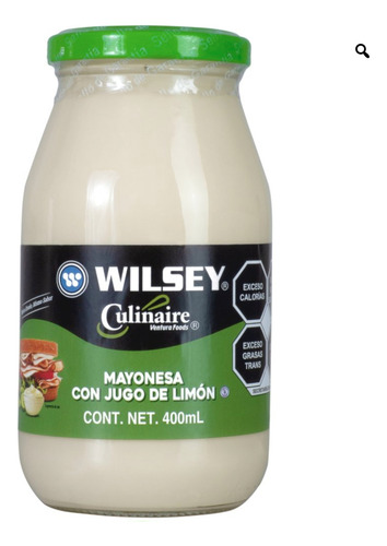 Mayonesa Wilsey Con Limon 400 Ml Caja 12 Piezas