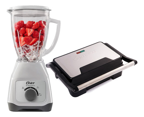 Combo Licuadora Oster Blstkagwrd + Mini Grill Imaco Ig2314