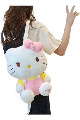 Mochila De Peluche Kawaii Kitty Hello Sanrio New