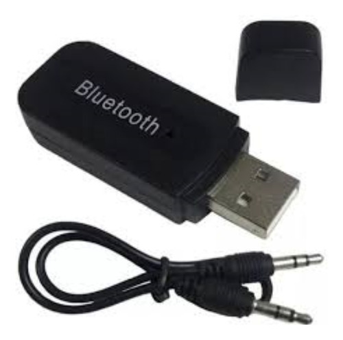Imagem 3 de 5 de Adaptador Receptor De Sinal Bluetooth Usb P2 Som Pc Auxiliar