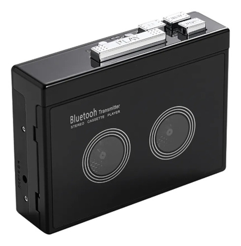 Leitor De Cassetes Estéreo Retrô Preto Walkman Cassette Tape