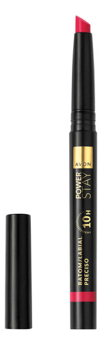 Lápiz Labial Preciso Mate Larga Duracion Power Stay - Avon Crimson Legacy