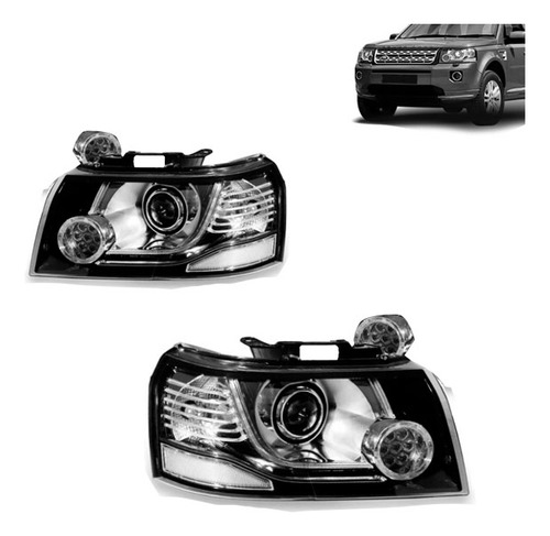 Farol Freelander 2 2006 07 08 09 10 11 12 13 Com Led D3s