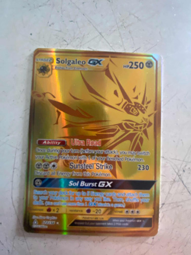 Carta Dourada Pokémon