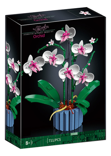 Juego De Construcción Bouquet Ramo De Orquídeas 608 Pcs