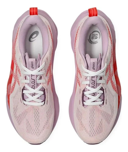 Tenis Running Asics Novablast 5 Rosa Mujer 1012b765.101