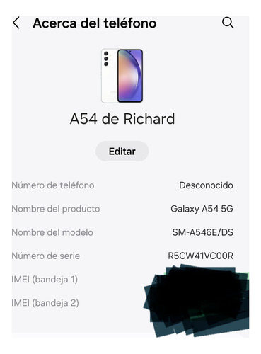Samsung A54 5g 