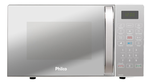 Micro-ondas Philco Pmo23e 20l Espelhado 1100w Tira Odor 110v