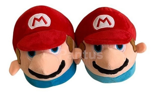 Pantufla Mario Bros Unitalla 22-25 ¡de Excelente Calidad!