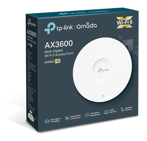 Access Point, Wmm Tp-link Omada Eap660 Hd V1 Branco