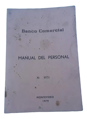 Manual Del Personal Banco Comercial  1979