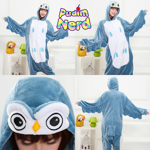 Coruja Pijama Macacão Kigurumi - Pronta Entrega