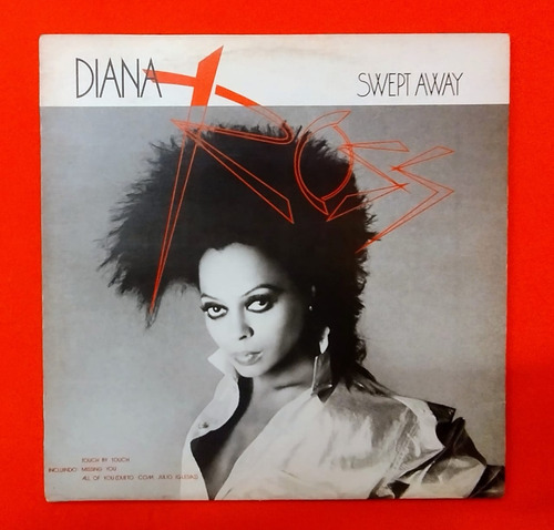 Lp Disco De Vinil Diana Ross Swept Away Com Encarte