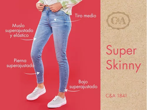 Pantalón De Mezclilla Super De Mujer C&a (3014466) | Envío gratis
