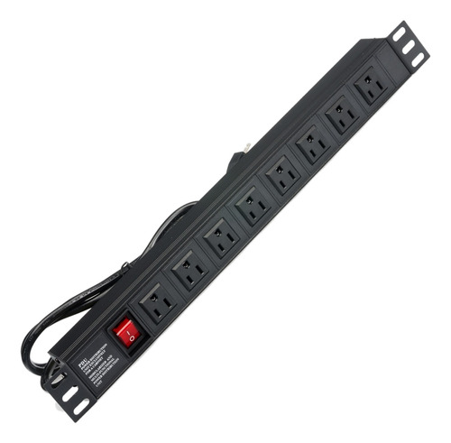 Regleta Pdu 8 Rackeable Tomas 15a Supresor De Pico Para Rack