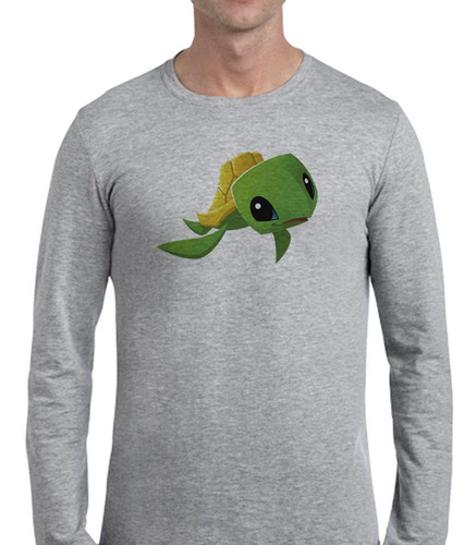 Remera De Hombre Tortuga Tierna Mar Oceano Verde Ml