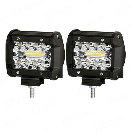 Kit 2 Farol De Milha Aux Luz Led 60w Combo P Lancha Barco