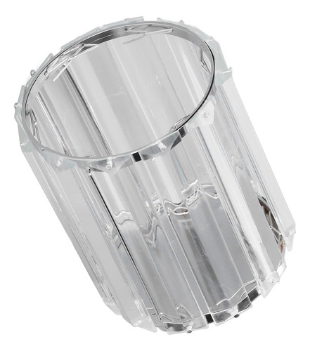 Porta-escovas Cosméticas De Vidro Transparente Redondo