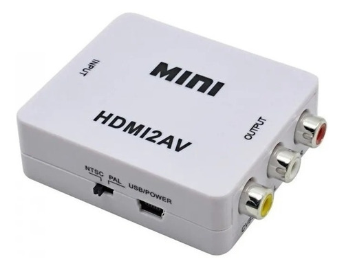 Imagem 4 de 6 de Mini Conversor Hd Vídeo Hdmi X Av Rca - Hdmi2av