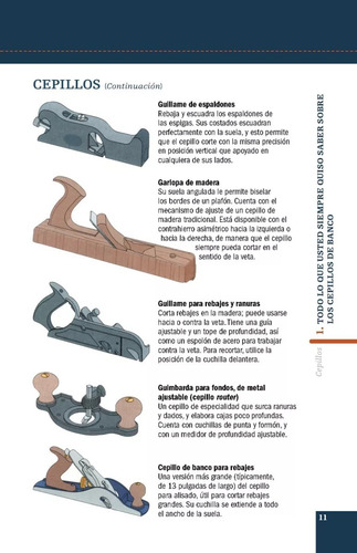 Cepillos De Banco Manual Para El Carpintero Trillas