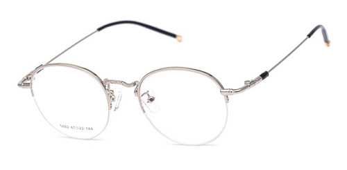 Armação Oculos Ogrife Og 1793-c Feminino Metal Redondo Retrô