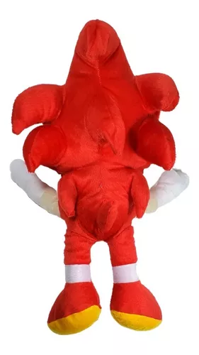 Boneco Sonic Pelúcia 50 Cm Vermelho Antialérgico Sonic World