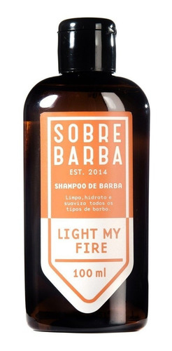 Shampoo De Barba Sobrebarba Light My Fire 100ml Pra Viagem