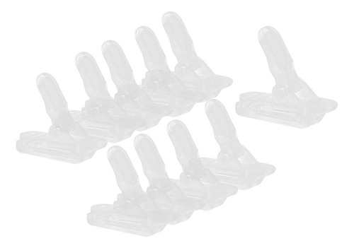 2 X 10 Uds Clips Para Lona Empuñaduras De Bloqueo Claro
