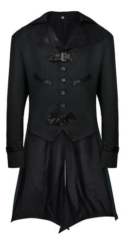 Chaqueta Larga Moda Para Hombre Vintage Delgada Medieval