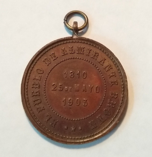 Medalla Pueblo De Almirante Brown 1810-1903 13grs