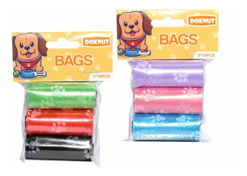 Set Bolsas Para Desechos De Mascotas 3 Paquetes 15 Unidades