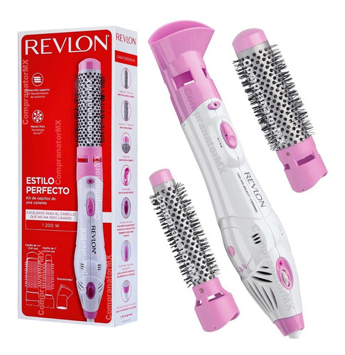 Cepillo Secadora Aire Caliente Revlon Volumen Iones Cerámica