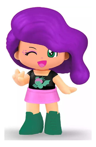 Pinypon Terrific Figura Individual Morado Orig. Replay