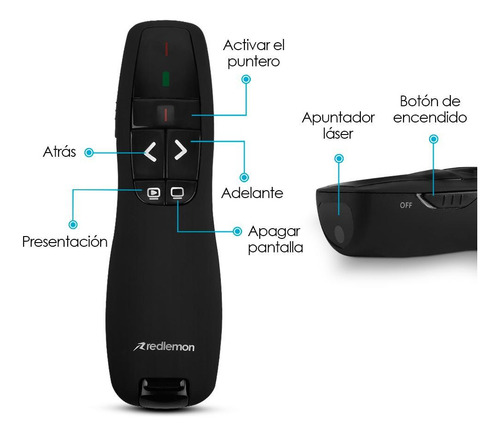 * Apuntador Laser Presentador Inalambrico Universal Redlemon