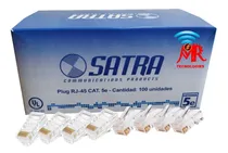 Comprar Ciento De Conectores Rj-45 Satra Categoría 5e 