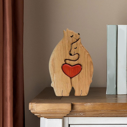 Rompecabezas De Arte Familiar De De Madera, Juguete 2