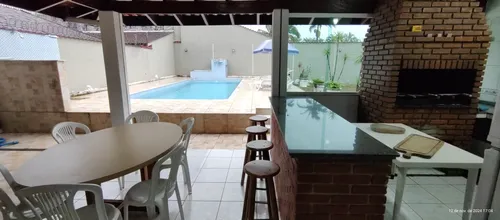 Casa Temporada Bertioga Pé Na Areia Com Piscina